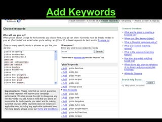 Add Keywords
 