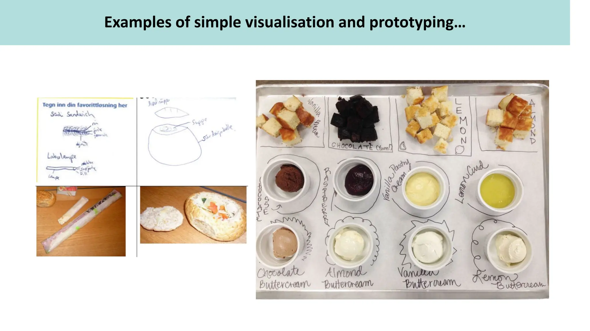 Examples of simple visualisation and prototyping…
 