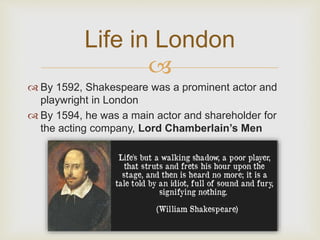 Intro to Shakespeare | PPTX