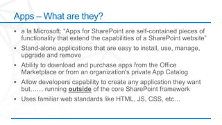 Apps – What are they?
 