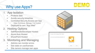 Why use Apps?
 