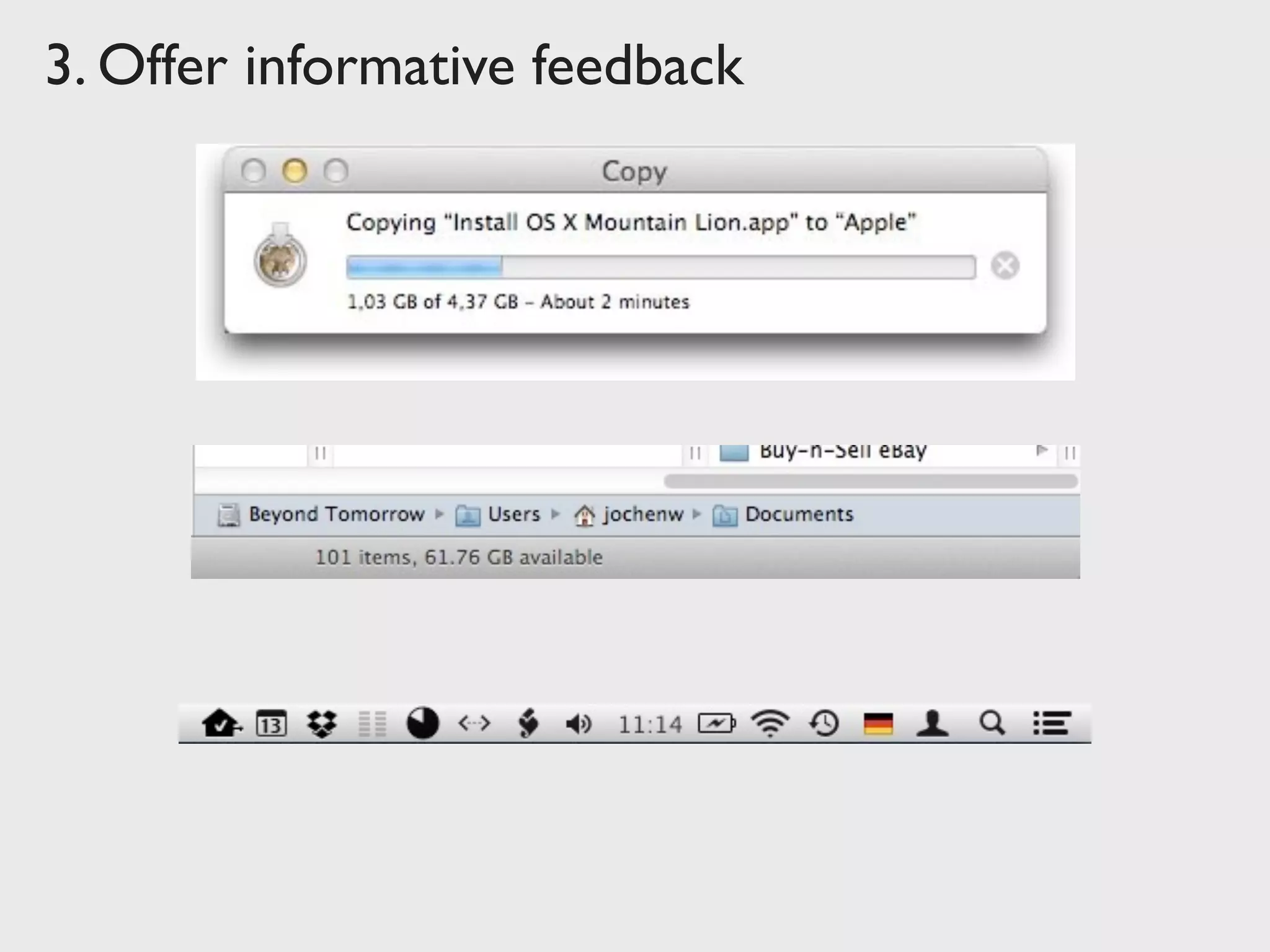 3. Offer informative feedback
 