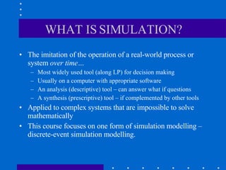 Introduction to Simulation | PPT