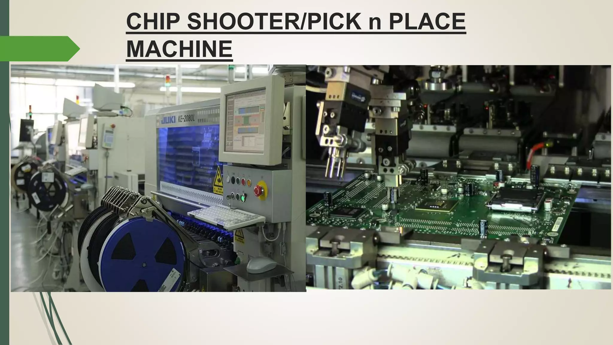 CHIP SHOOTER/PICK n PLACE
MACHINE
 