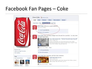 Facebook Fan Pages – Coke 