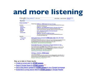 and more listening 