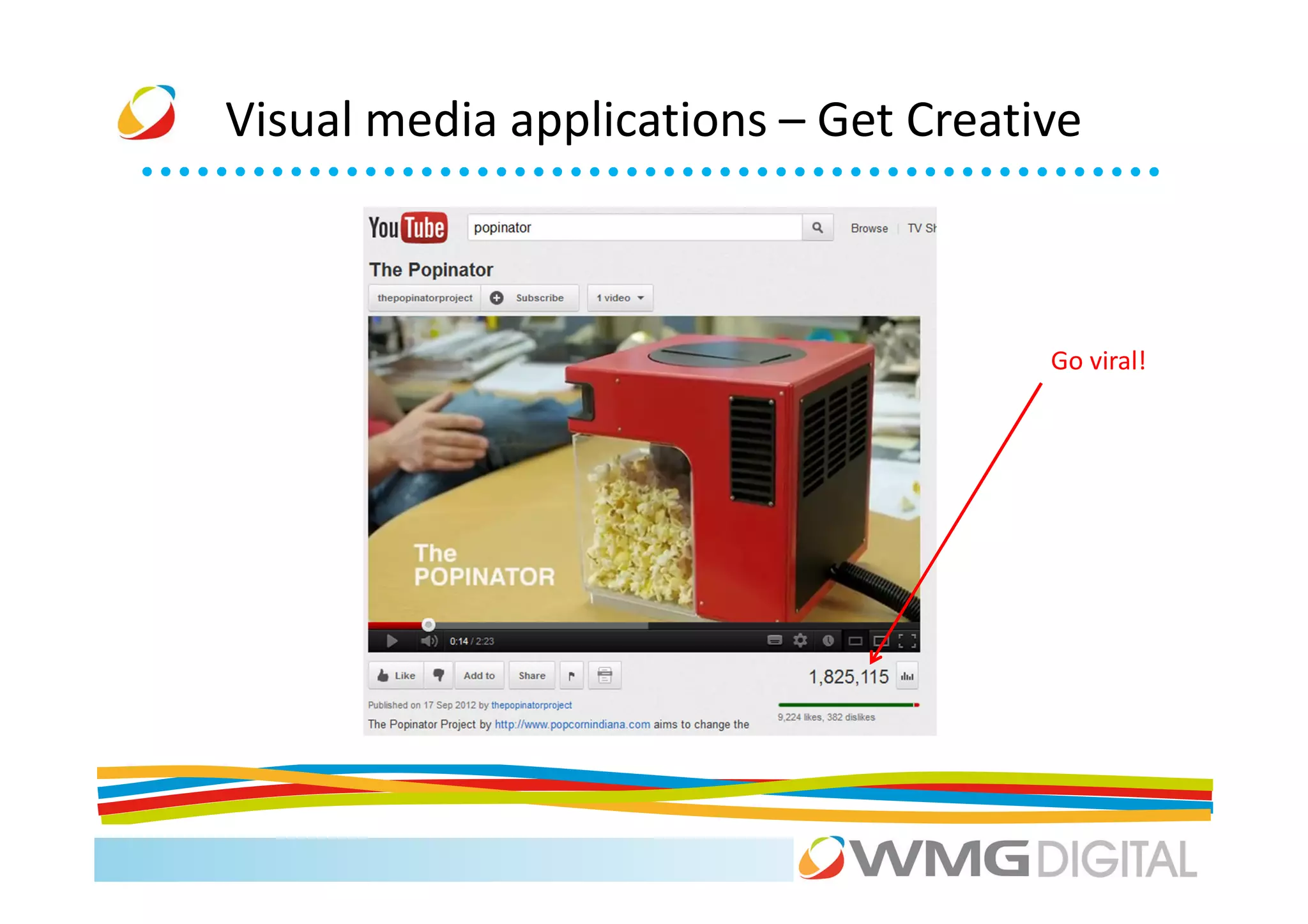 Visual media applications – Get Creative



                                      Go viral!
 