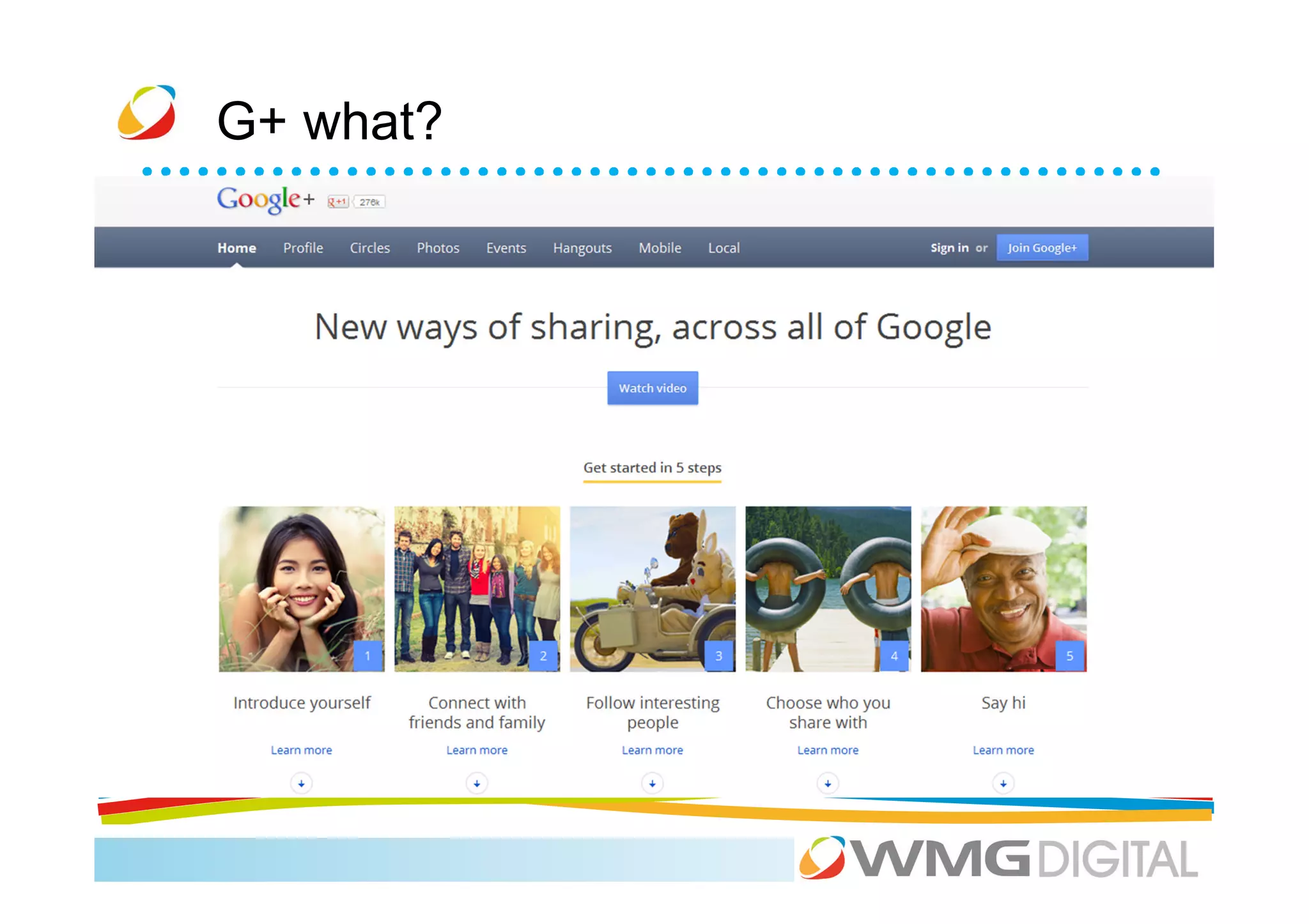 G+ what?
 