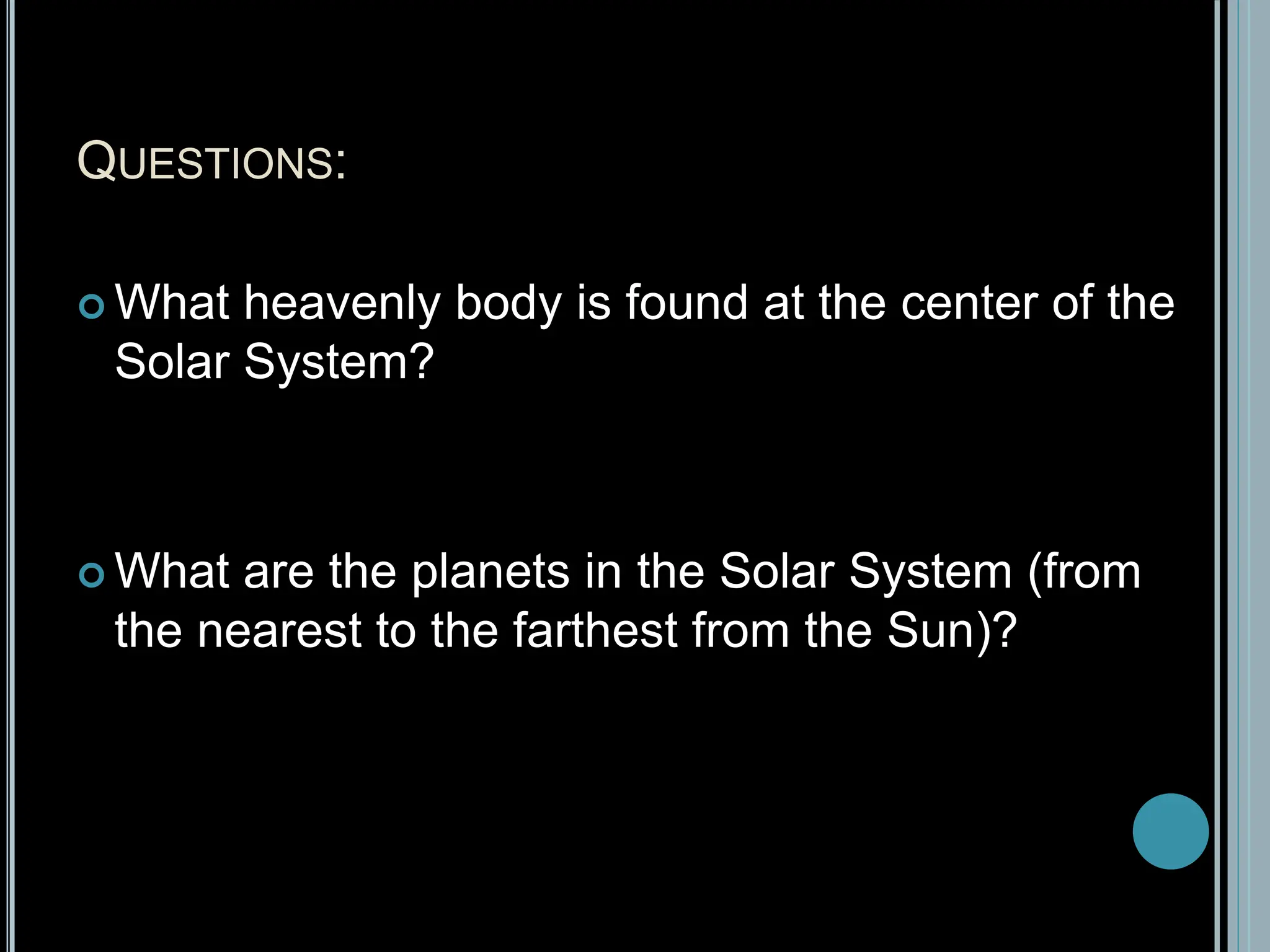 Introduction To Solar System Grade 6 Lesson Pptx