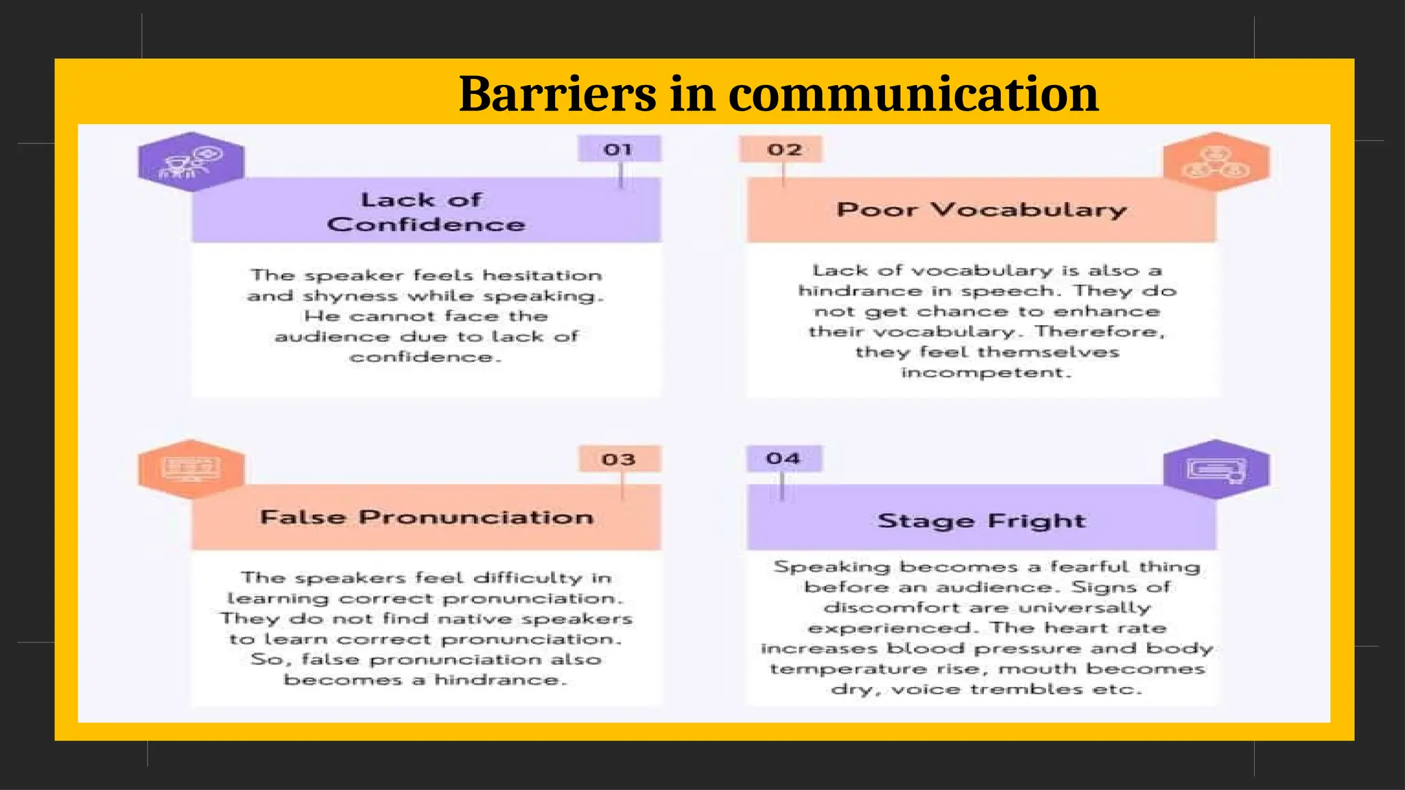 Barriers in communication
 