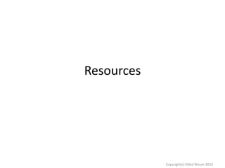 Resources

Copyright(c) Oded Nissan 2010

 