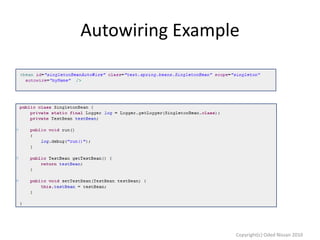 Autowiring Example

Copyright(c) Oded Nissan 2010

 