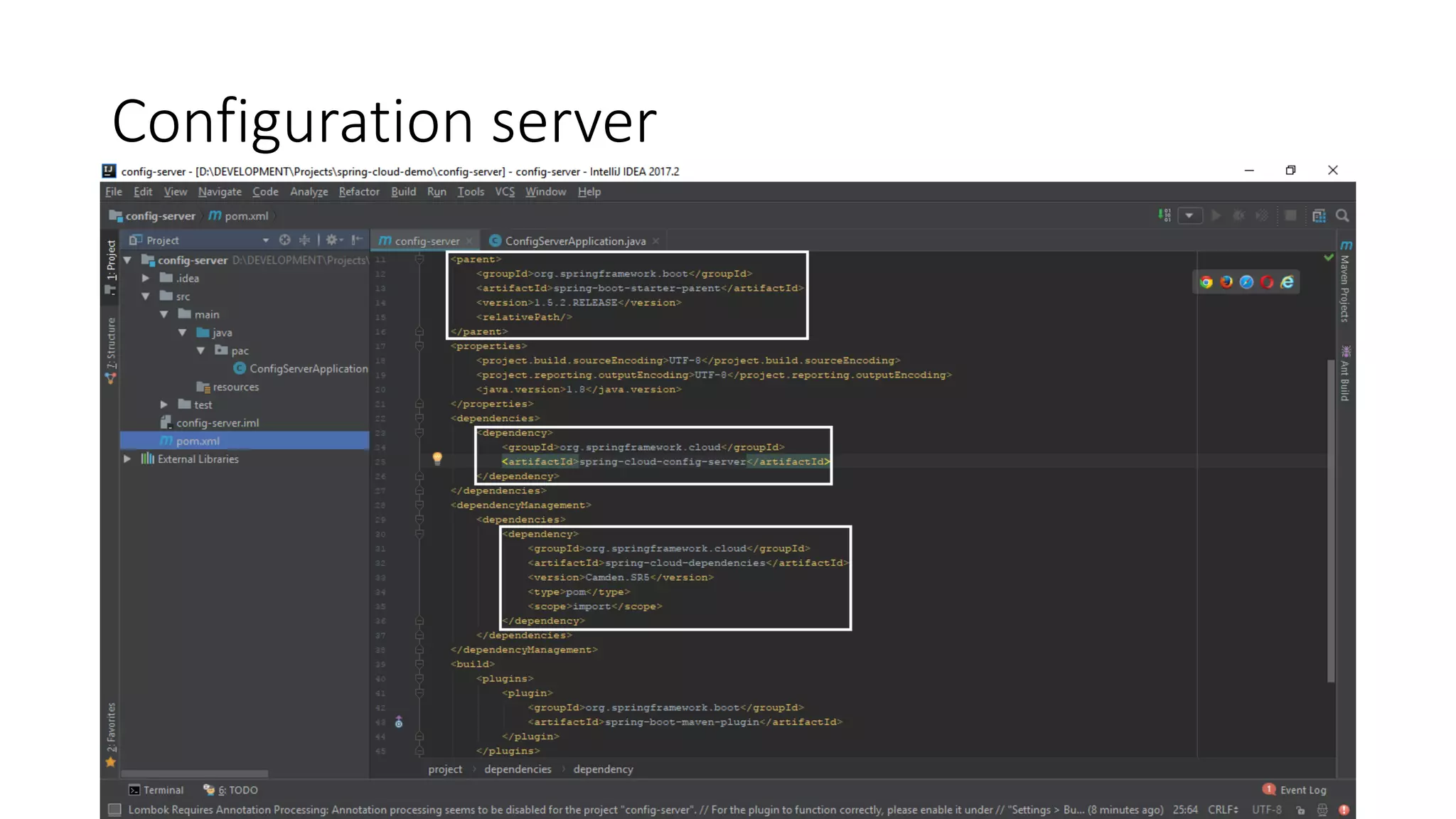 Configuration server
 