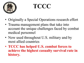 Intro to tccc | PPTX