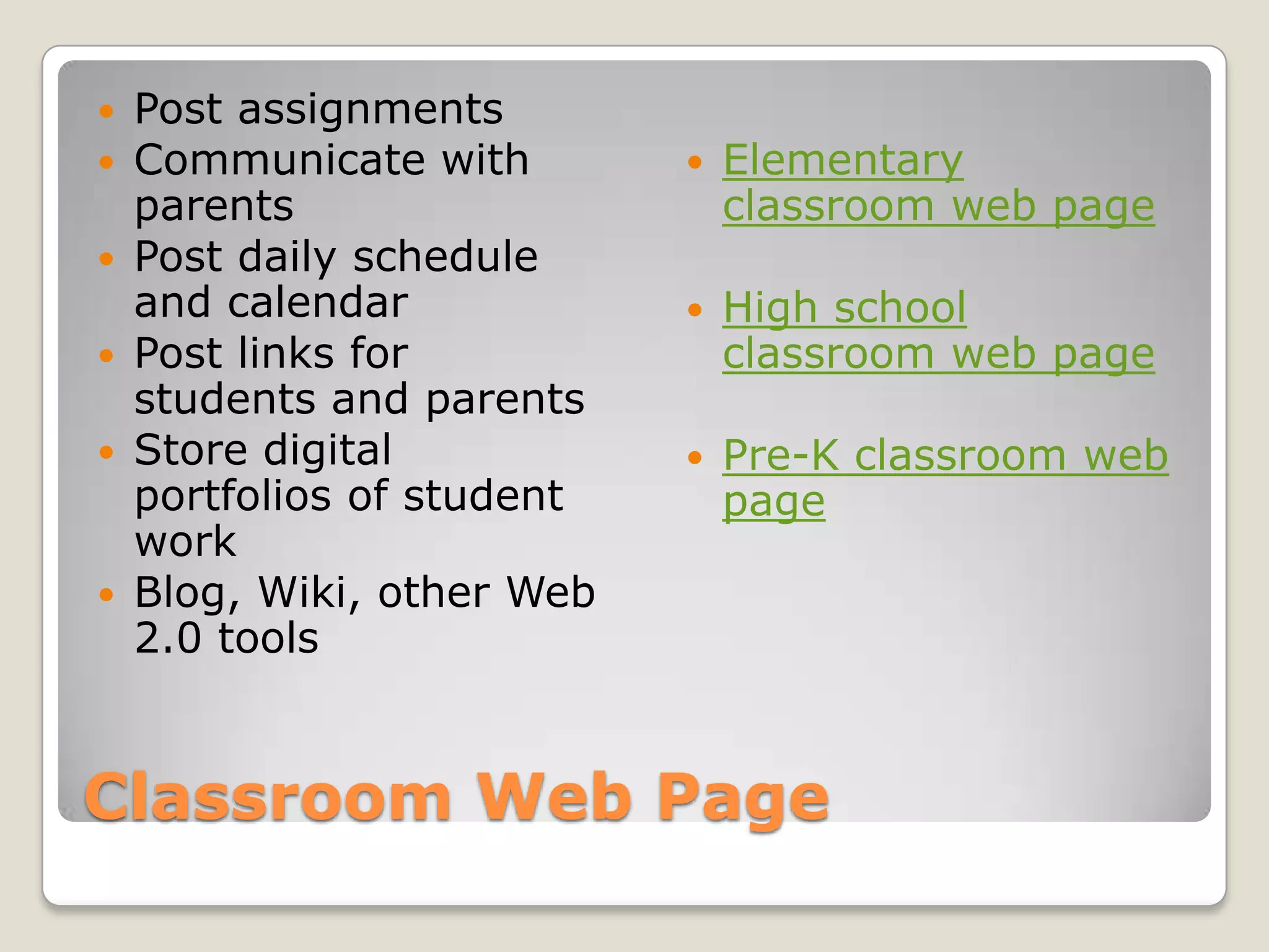 Get feedback on student processing, collaborative group work, instructional strategies, etc.