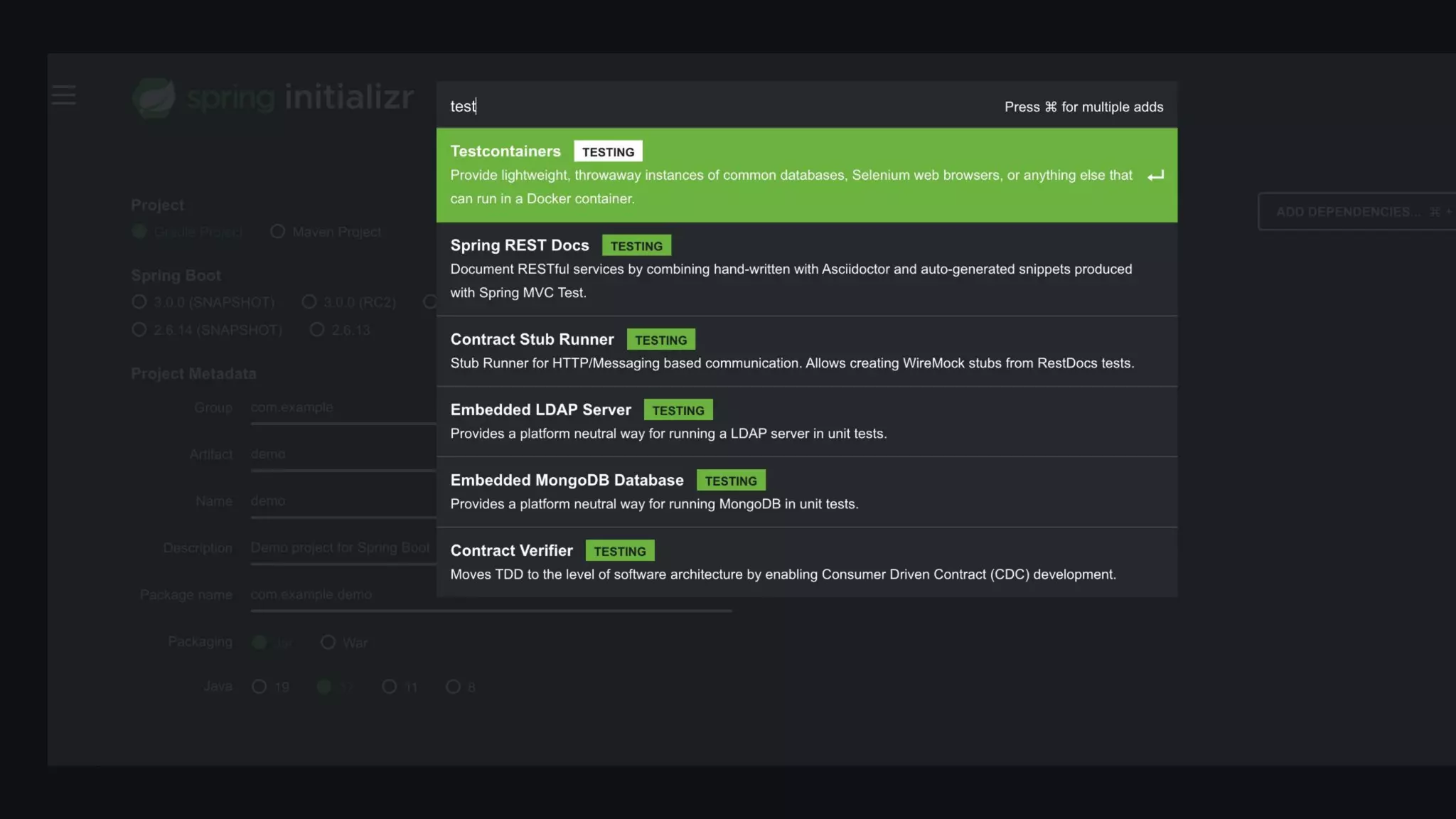 start.spring.io has it :)
 