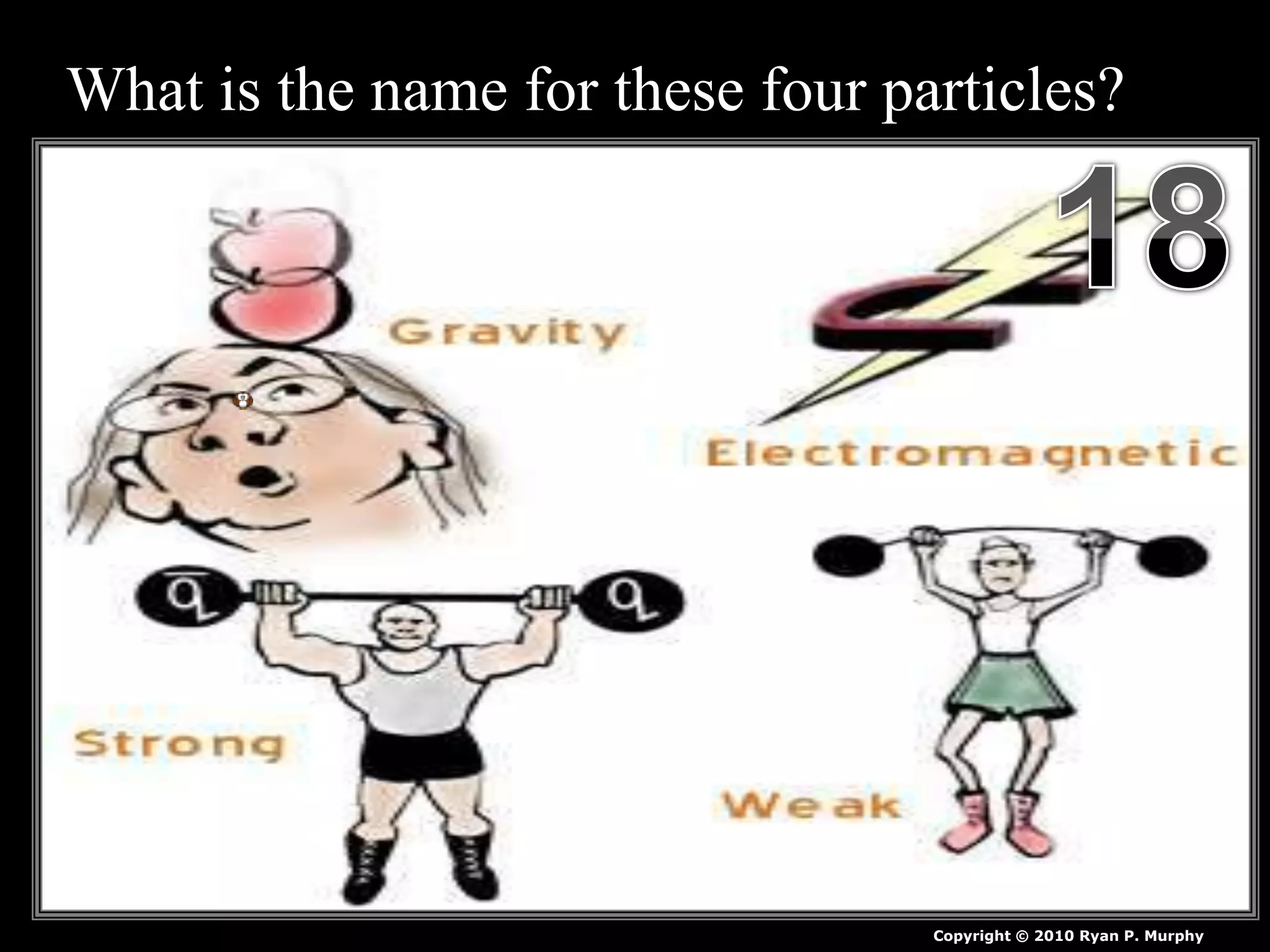 What is the name for these four particles?
Copyright © 2010 Ryan P. Murphy
 