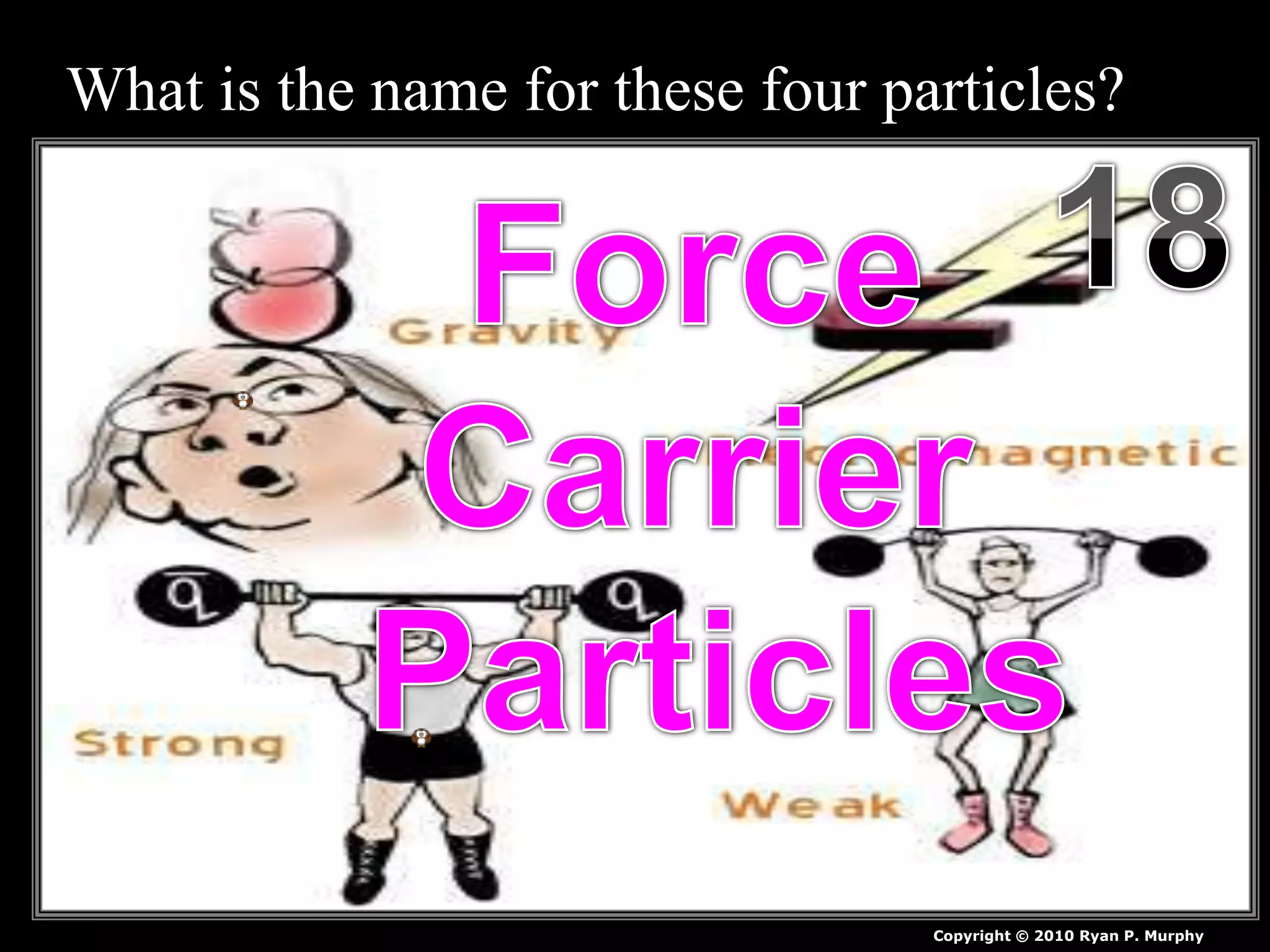 What is the name for these four particles?
Copyright © 2010 Ryan P. Murphy
 