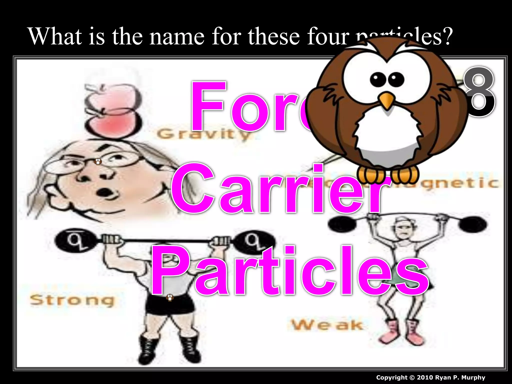 What is the name for these four particles?
Copyright © 2010 Ryan P. Murphy
 