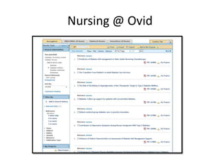Nursing @ Ovid
 