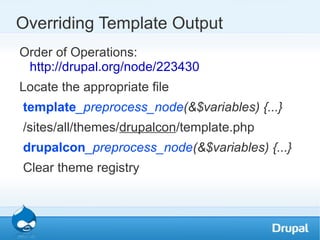 DrupalCon Session - HTML5 Tuesday,1:45pm, Trellon Room 