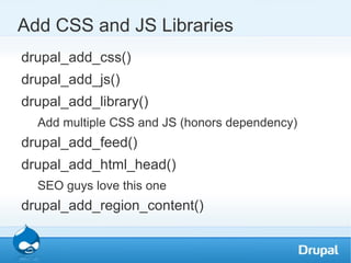 Copy/Paste PHP <?php if ($page[ 'highlight' ]): ?> <div id="highlight"> <?php  print render ($page[ 'highlight' ]); ?> </div> <?php endif; ?> 