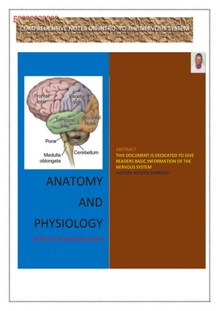 Intro to the nervous system | PDF