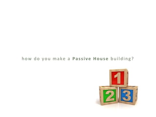 how do you make a Passive House building?
 