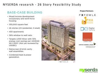 NYSERDA research - 26 Story Feasibility Study
 