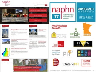 Passive House Academy | 334 Douglas Street. Brooklyn, NY 11217 | info@passivehouseacademy.com | 52Introduction to Passive House | December 1, 2016
 