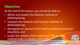 Intro to the philosophy of the human person _ ch 2-2 dialectic method ...