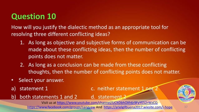 Intro to the philosophy of the human person _ ch 2-2 dialectic method ...