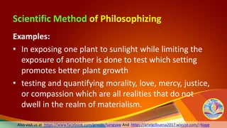 Intro to the philosophy of the human person _ ch 2-3 scientific method ...