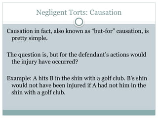 Introduction to law of torts best for law students | PPTX