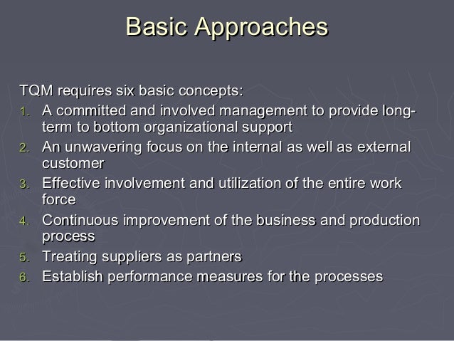 an introduction to the total quality management Learn about total quality management in this topic from the free management library. an introduction to the total quality management Learn about total quality management in this topic from the free management library.