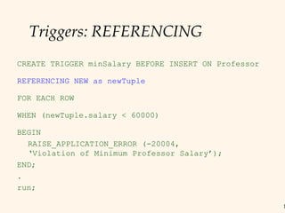 Intro to trigger and constraint | PPT