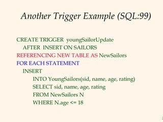 Intro to trigger and constraint | PPT