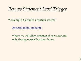 Intro to trigger and constraint | PPT