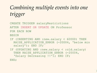 Intro to trigger and constraint | PPT