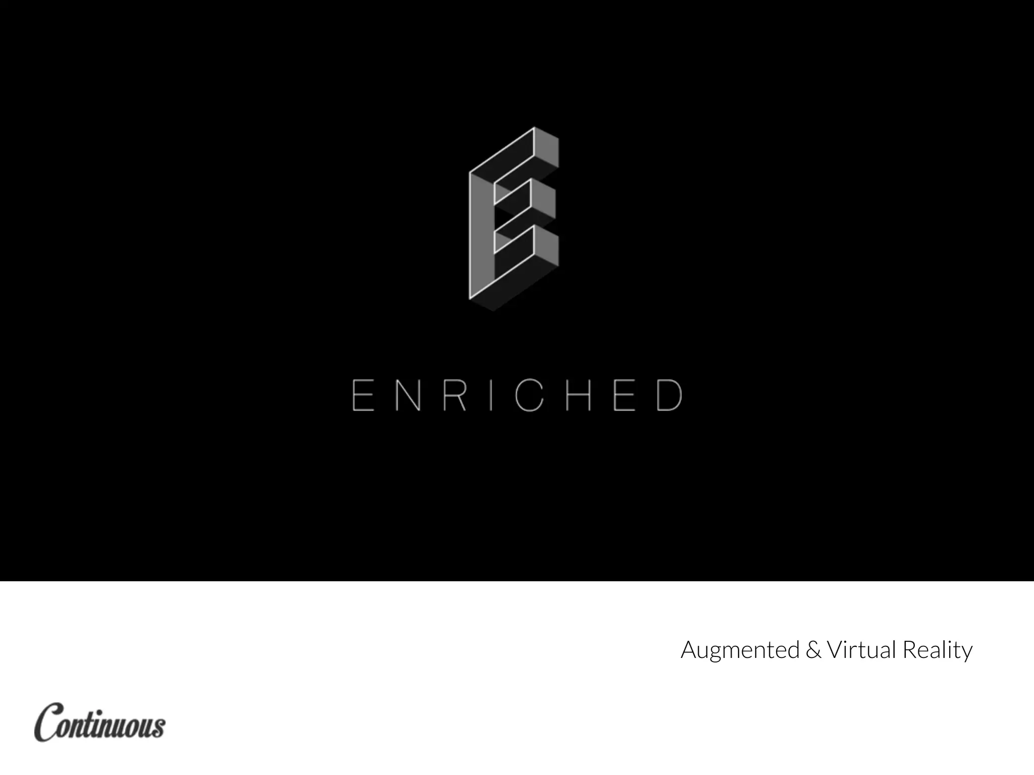 Augmented & Virtual Reality
 