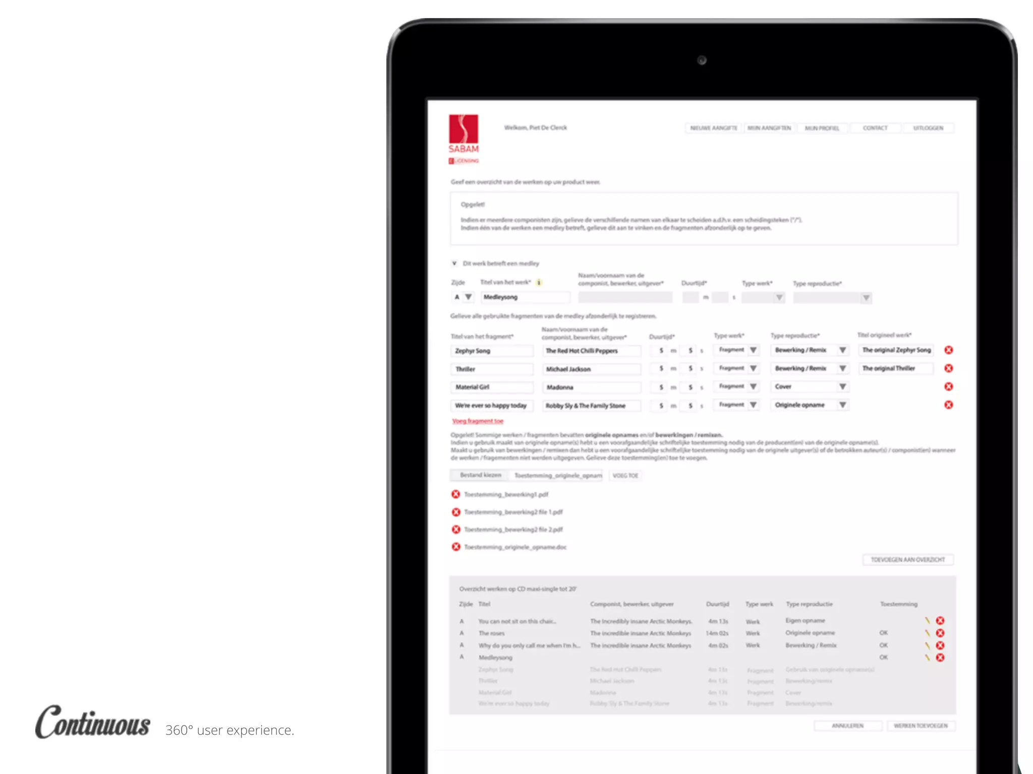 360° user experience.
 