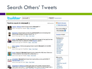 Search Others’ Tweets 