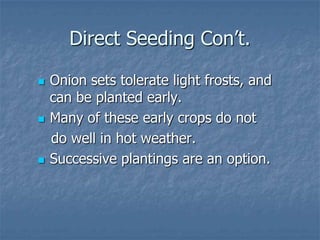 Intro To Urban Vegetables V.2