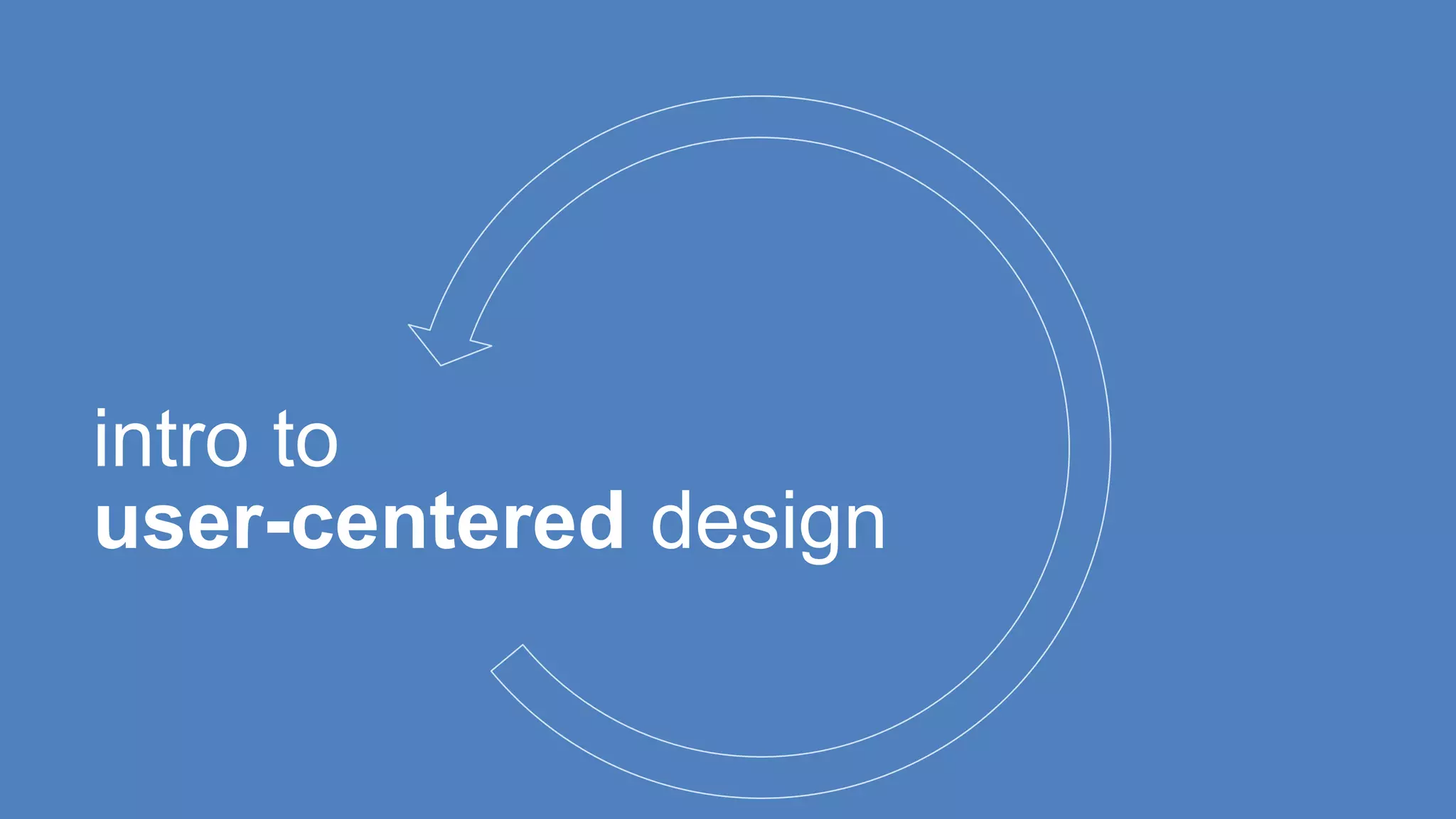 intro to user-centered design 