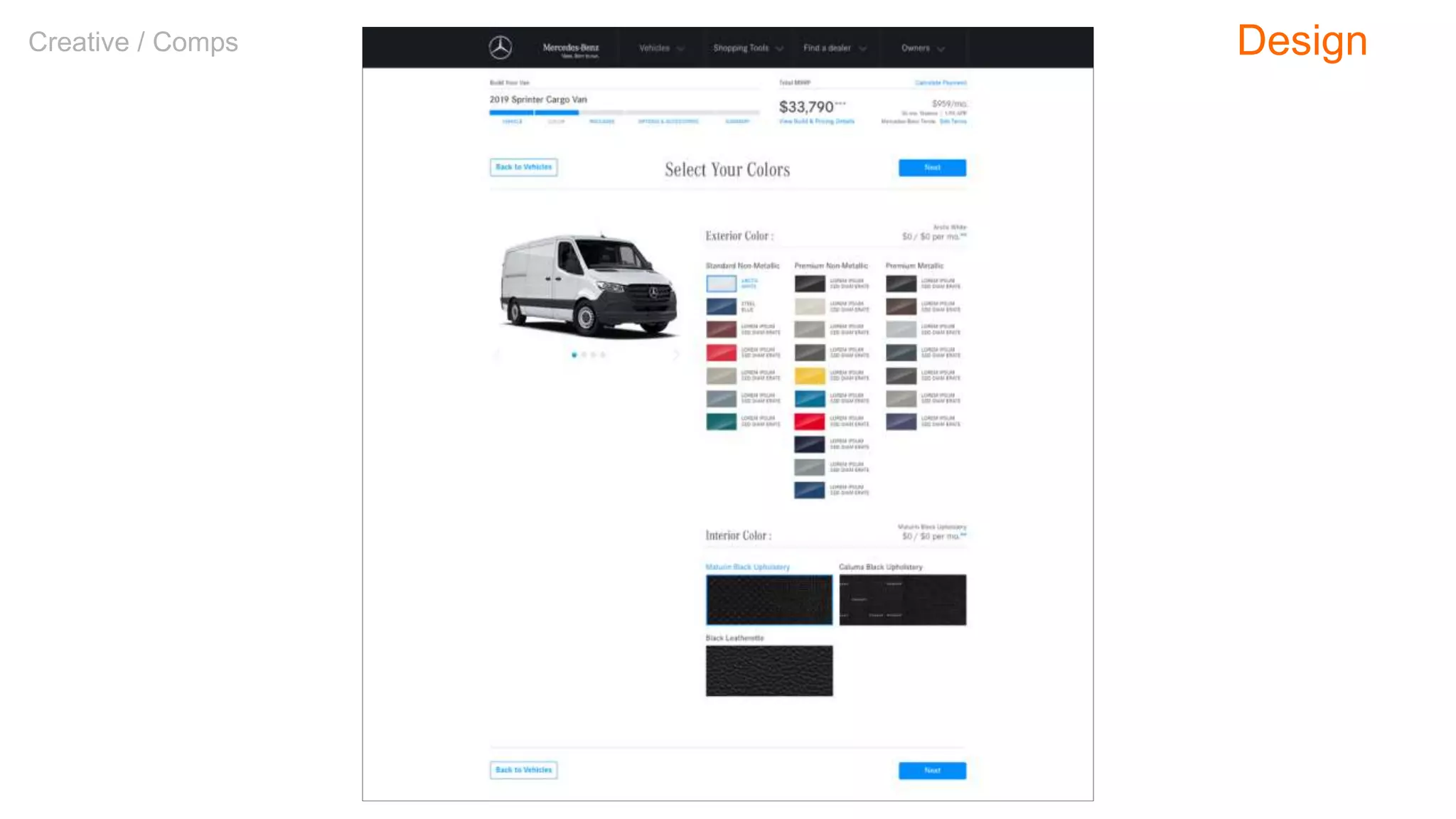Creative / Comps Design
 