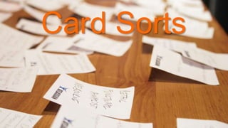 Card Sorts
 