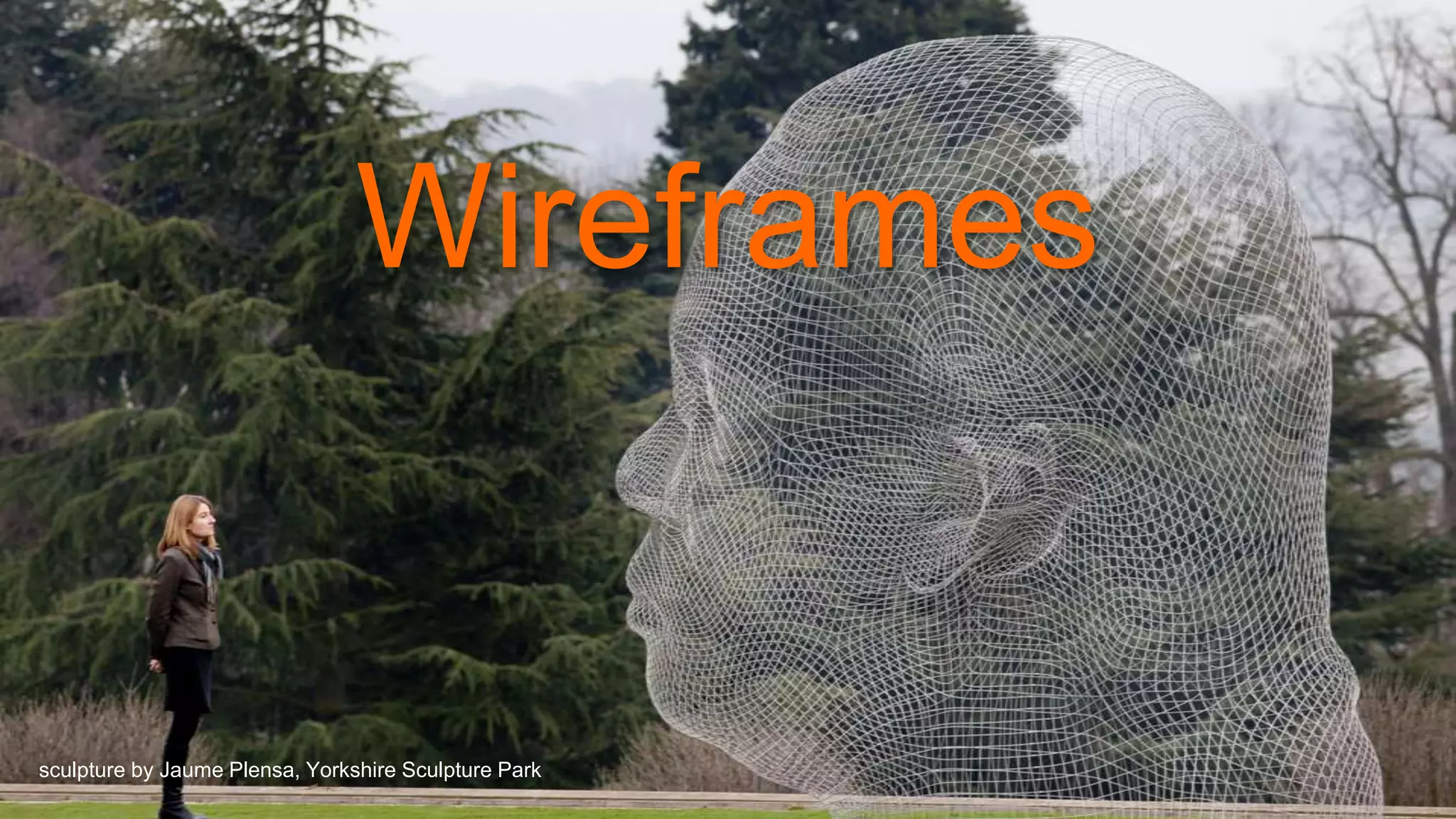 Wireframes
sculpture by Jaume Plensa, Yorkshire Sculpture Park
 