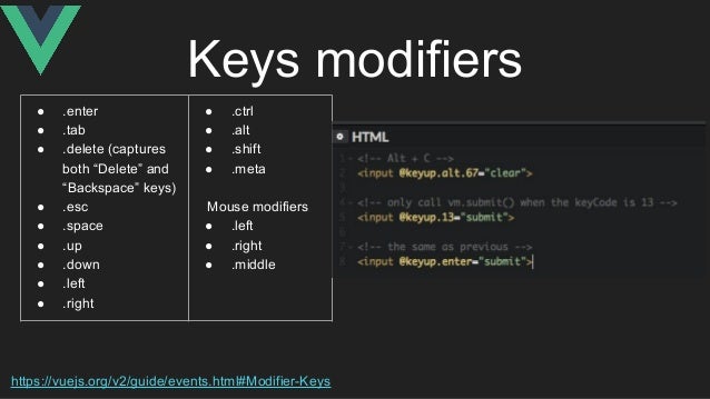  vue js keyboard event arrow key example 