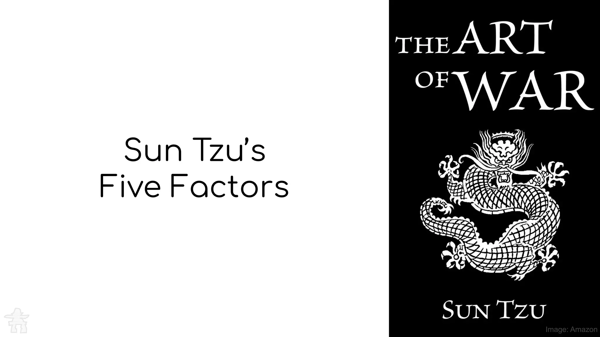 Sun Tzu’s
Five Factors
Image: Amazon
 