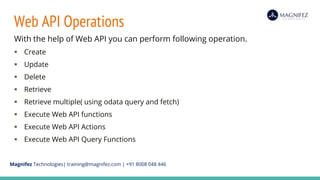 Intro to web api with dynamics 365 | PPT
